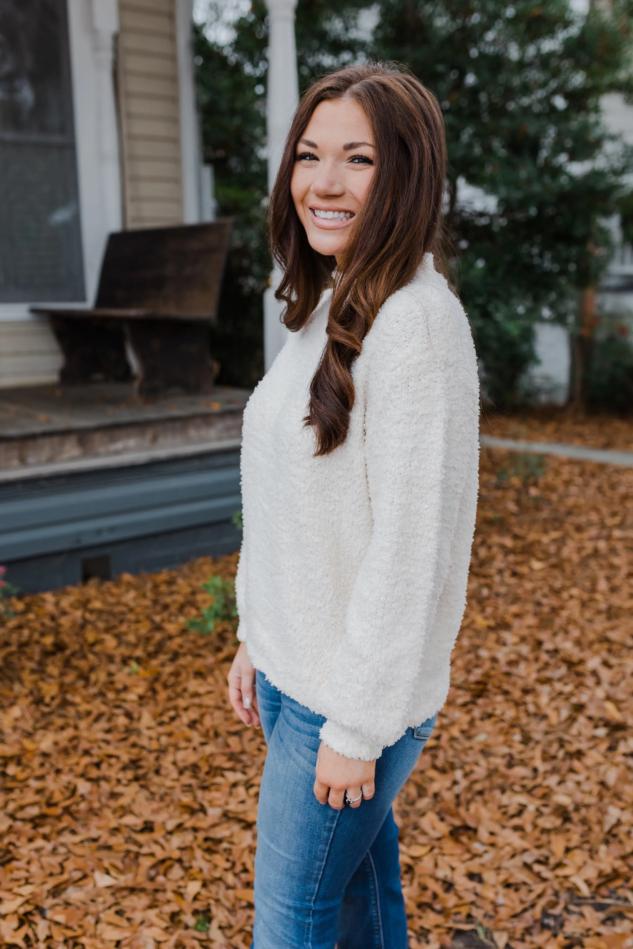 Addison Cream Puff Sweater