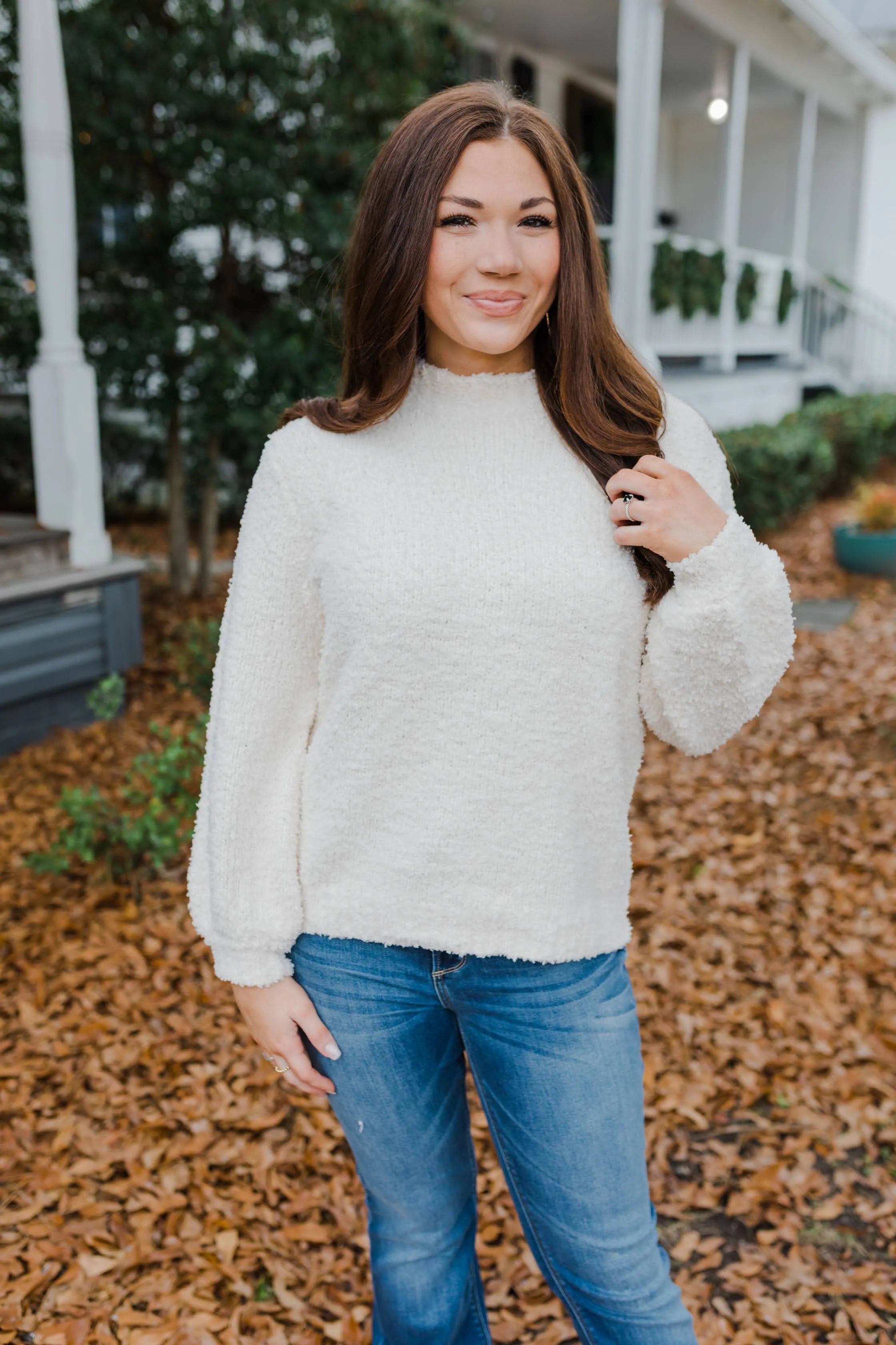 Addison Cream Puff Sweater