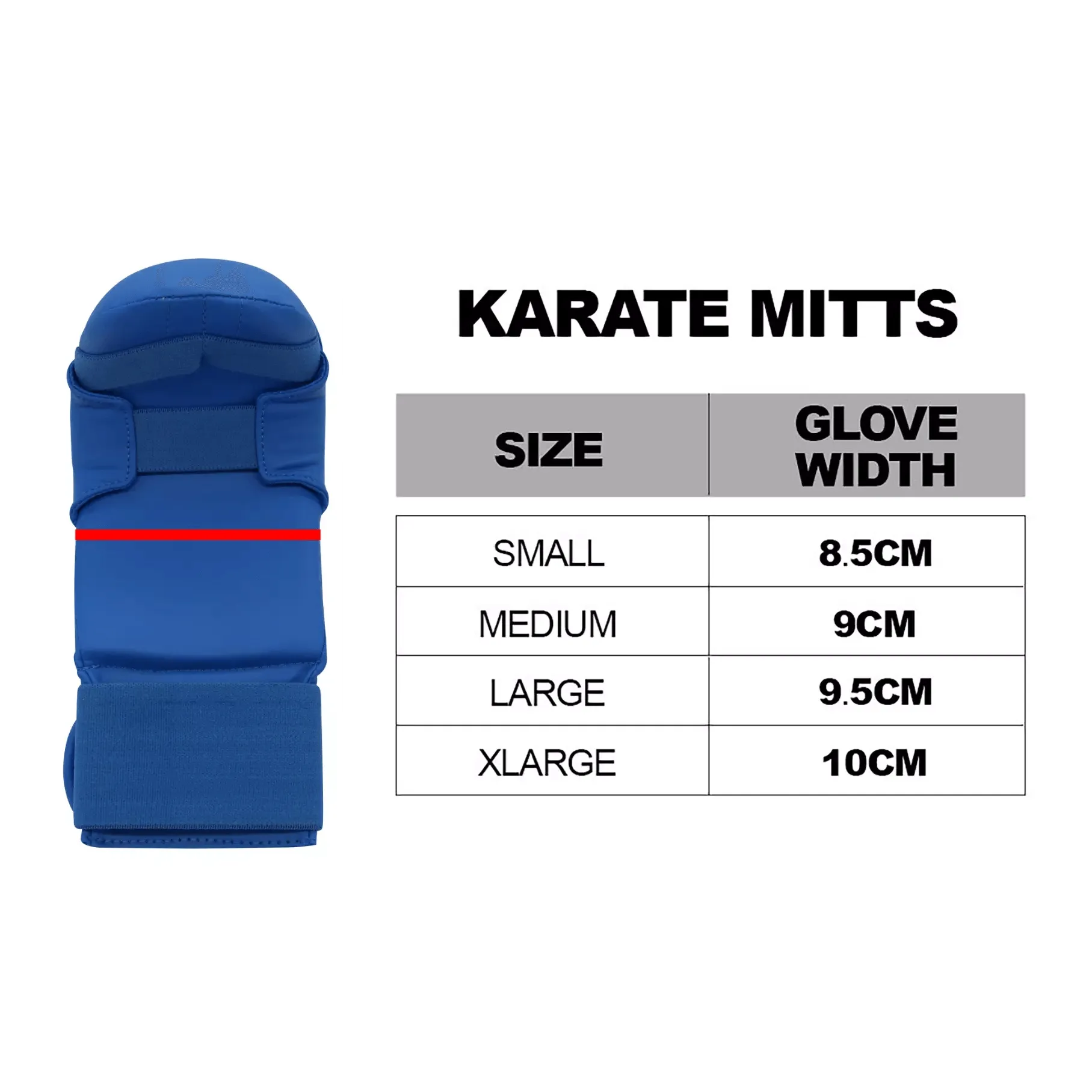 adidas Karate Mitts WKF Competition Gloves With Thumb