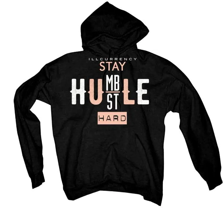 Air Jordan 1 mid arctic orange Black T-Shirt (Stay Humble Hustle Hard)