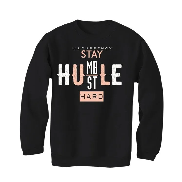 Air Jordan 1 mid arctic orange Black T-Shirt (Stay Humble Hustle Hard)