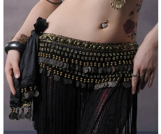 Aizbal- Brown Tassel Design belt- Fringe Tassel Belt =- 23 day shipping