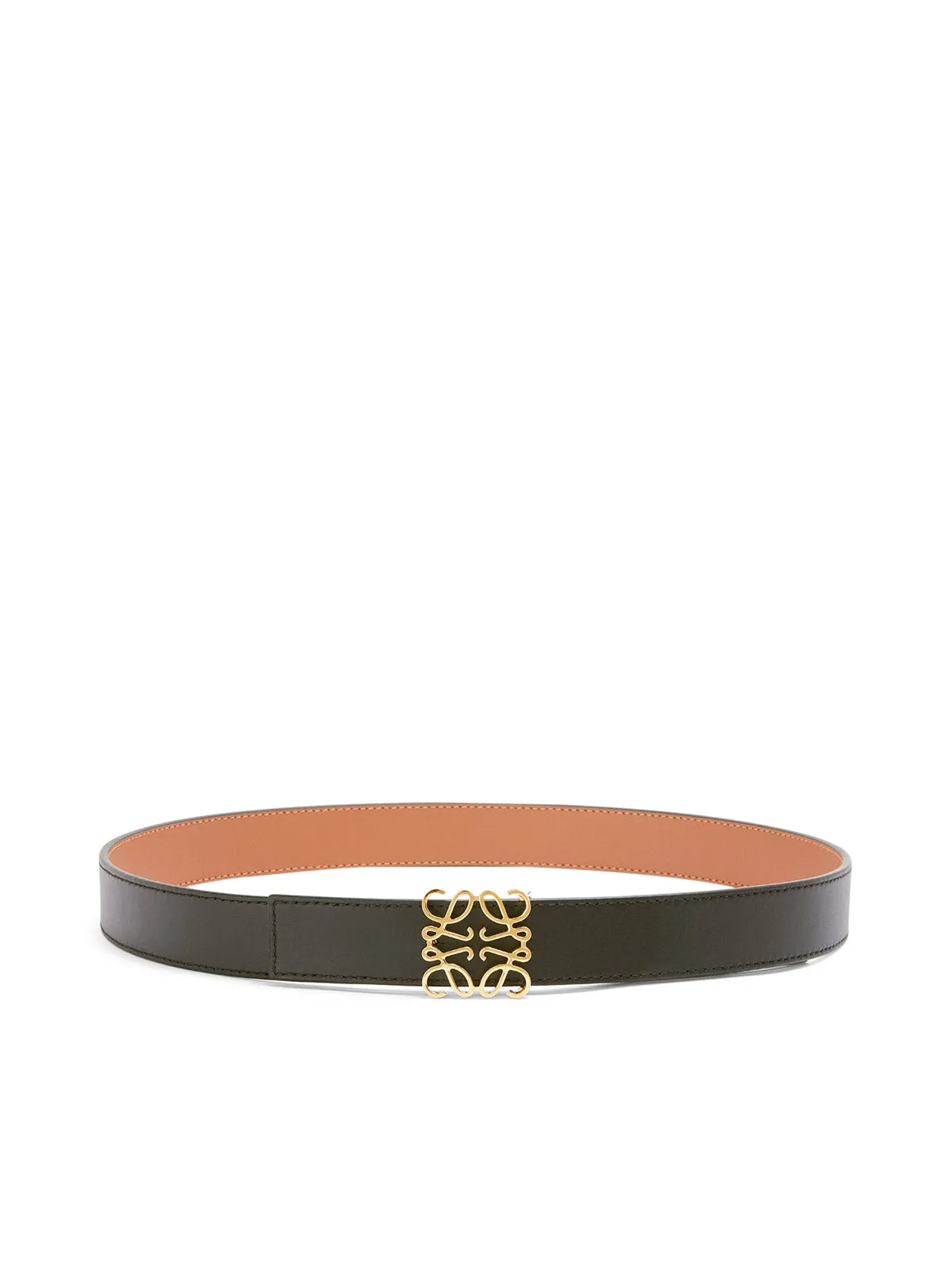 Anagram belt in smooth calfskin