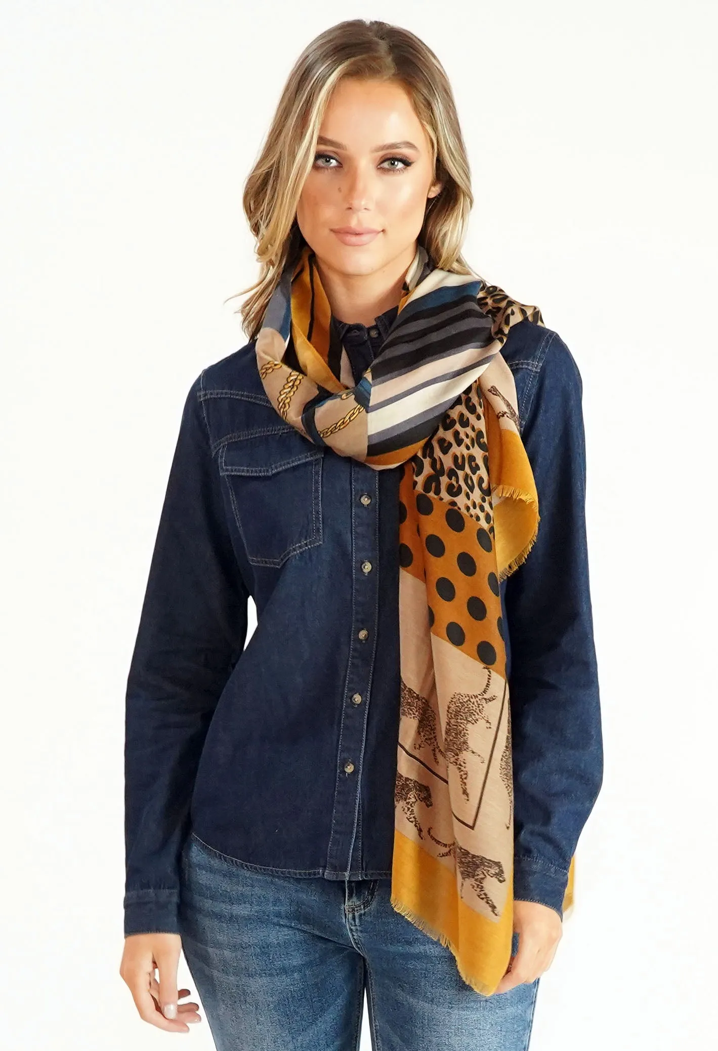 Animal Print Scarf-2