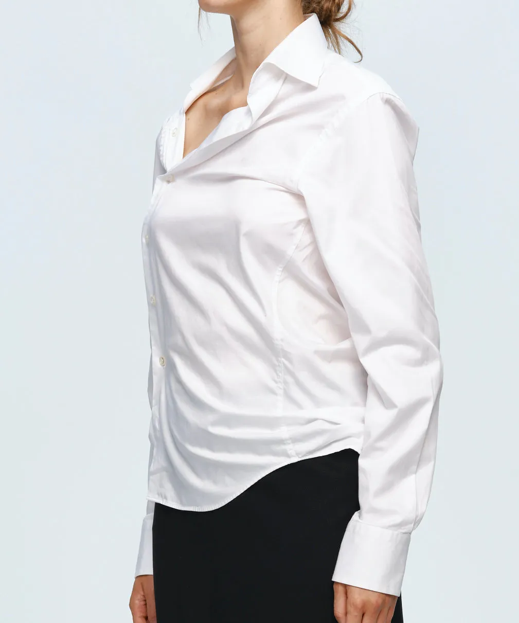 Asymmetric Shirt White