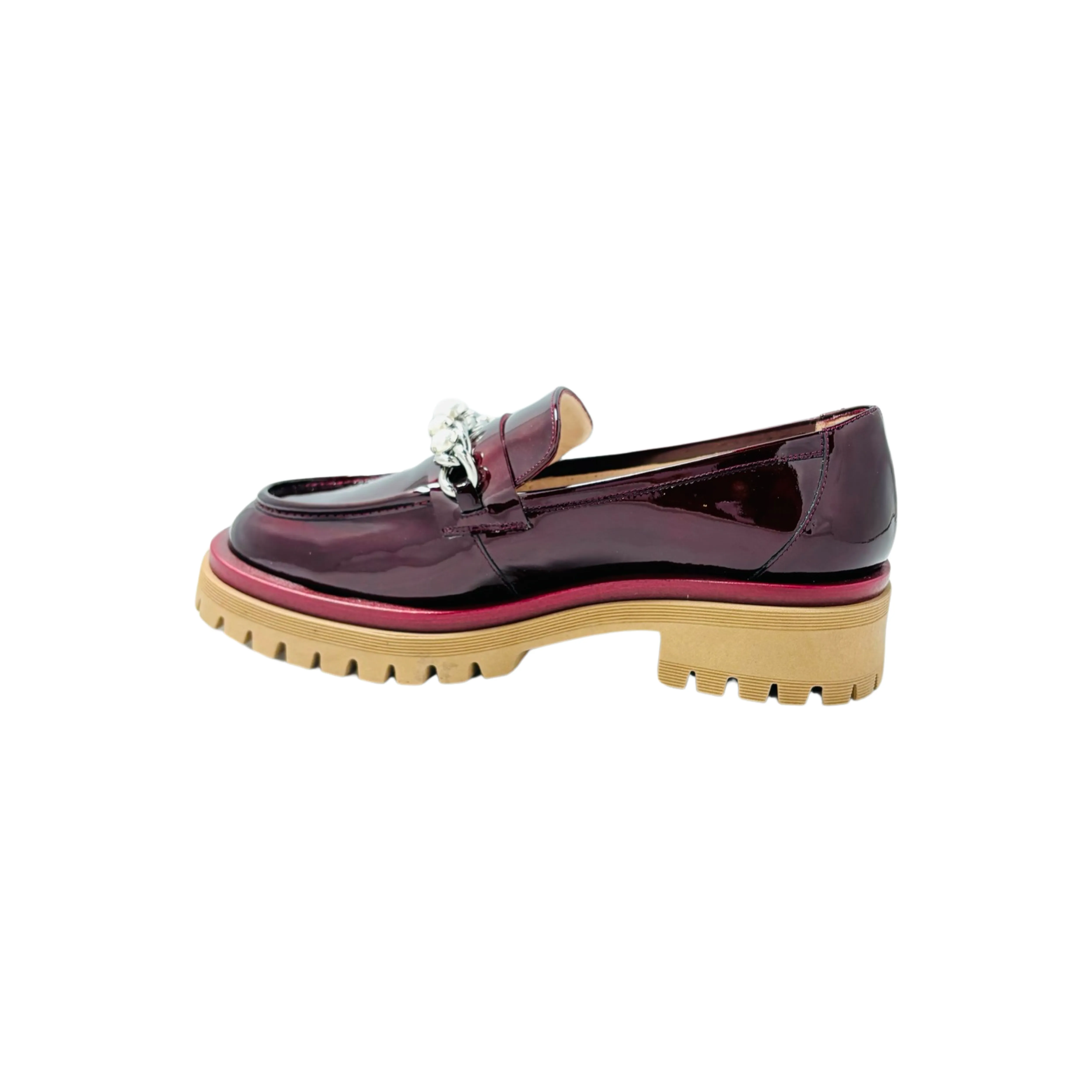 BER3360 Bordo Patent Loafer