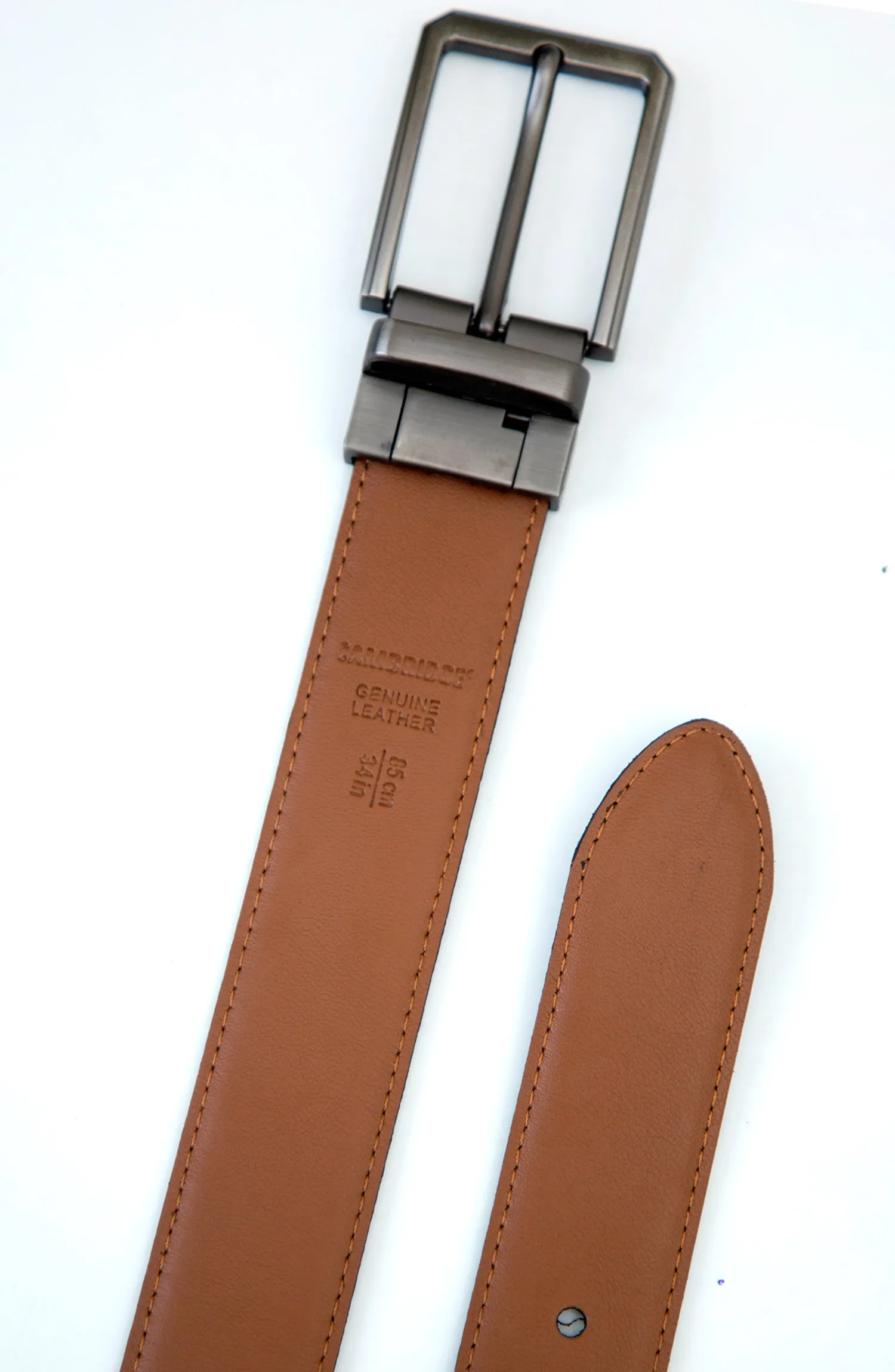 Black and Tan Reversible Belt