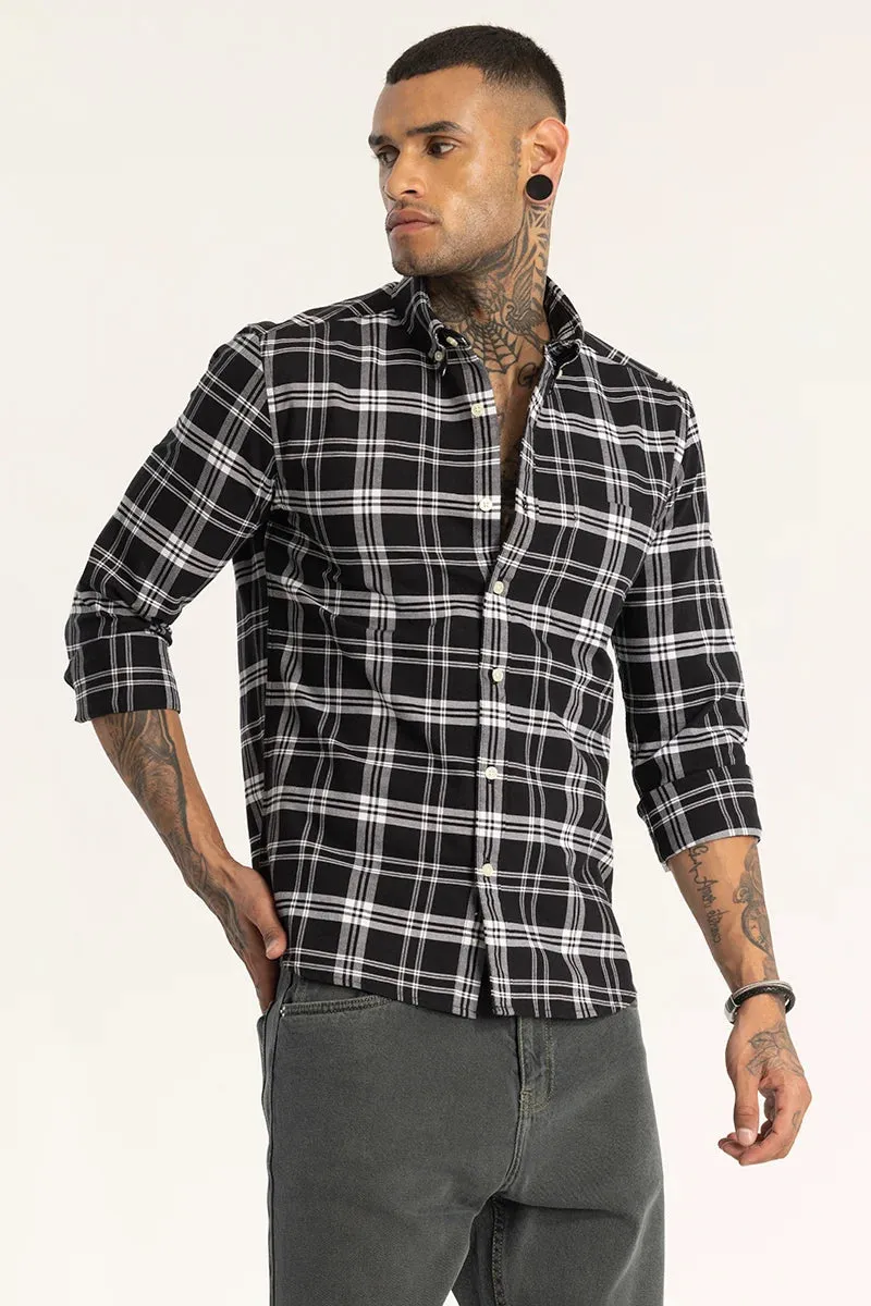 Black Checkered Shirt