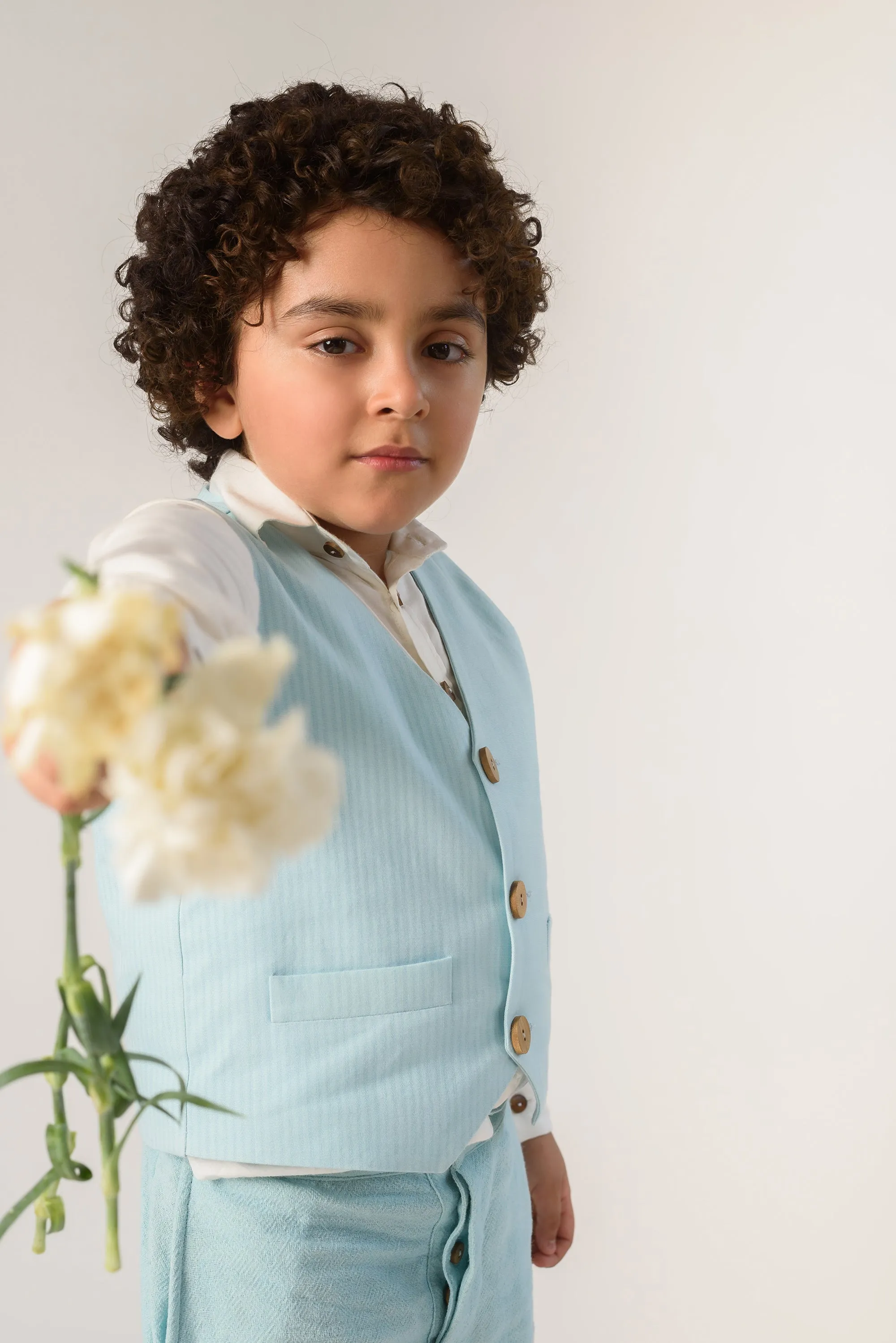 Bluery Snipper- Organic Cotton Waistcoat for Boys