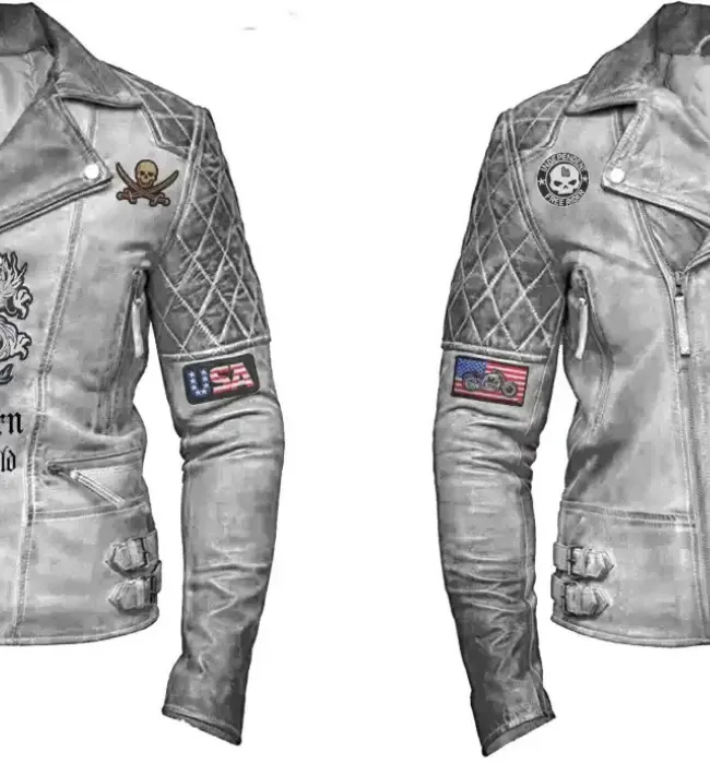 Cafe Racer American Eagle Leather Jacket