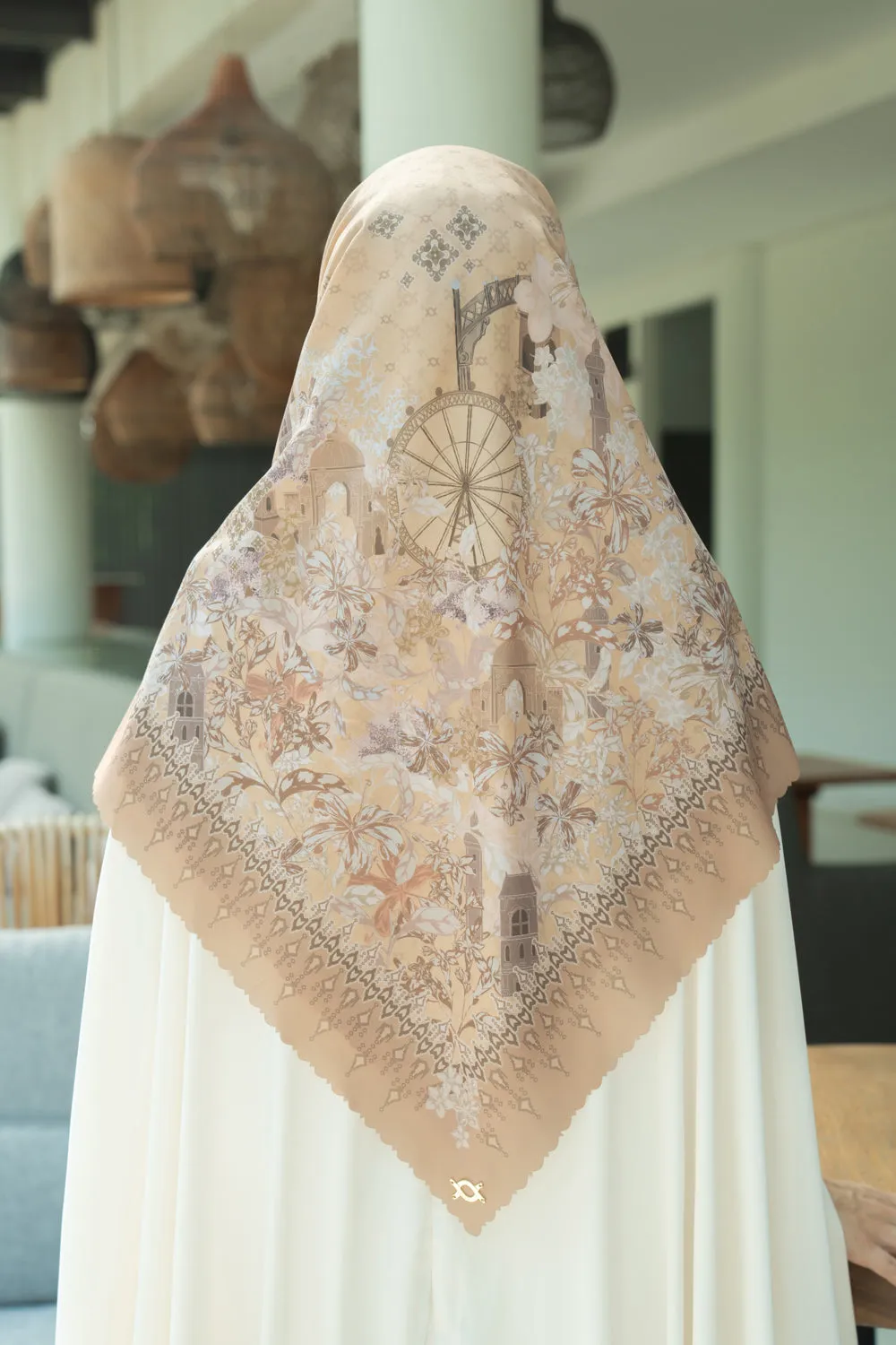 Cassia Scarf Syar'i Sand Castle