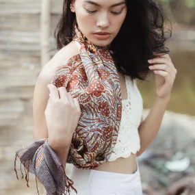 Cempaka Silk Batik Scarf