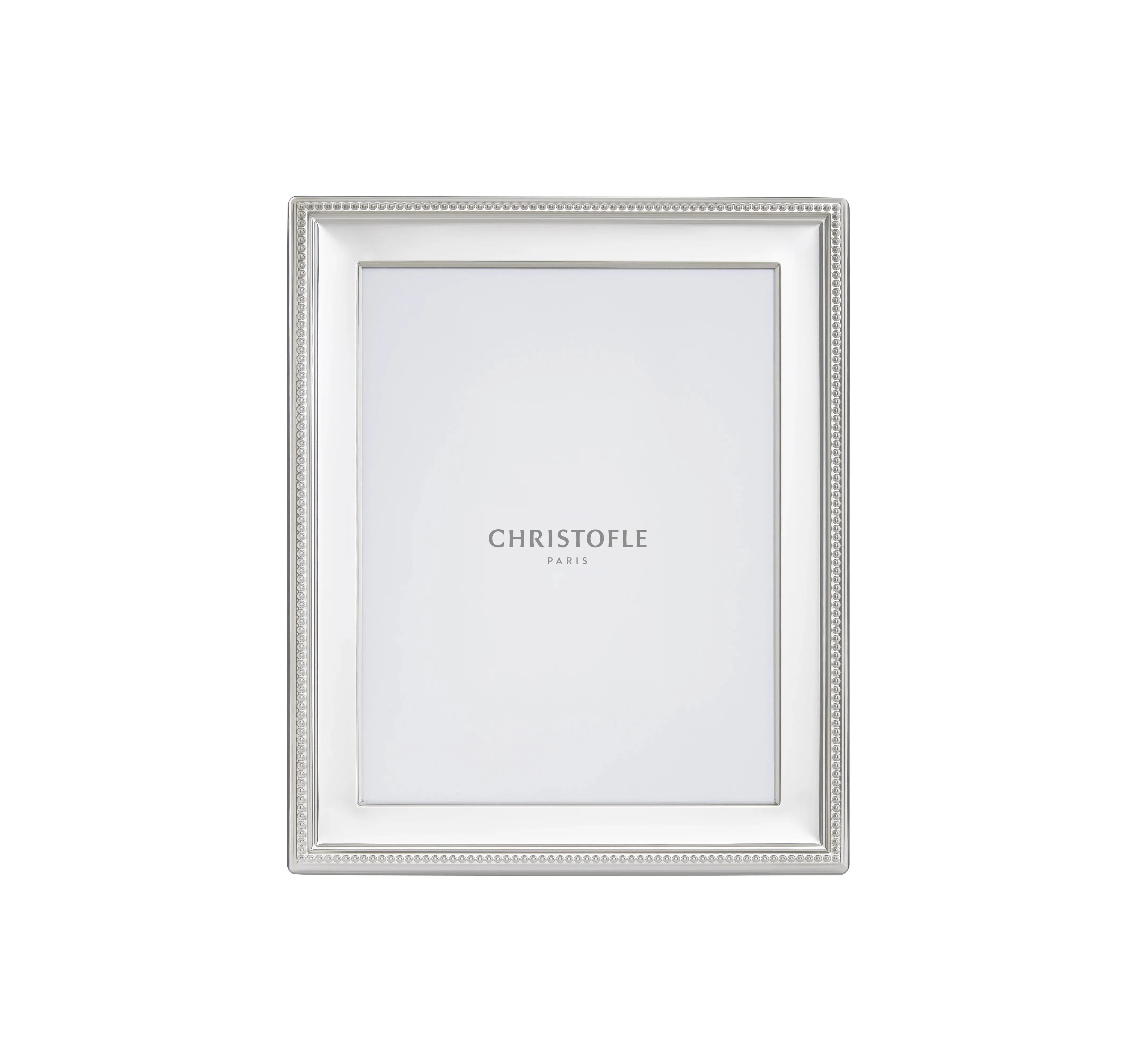 Christofle Paris - Perles - Silver Plated Picture Frame 7" x 9"