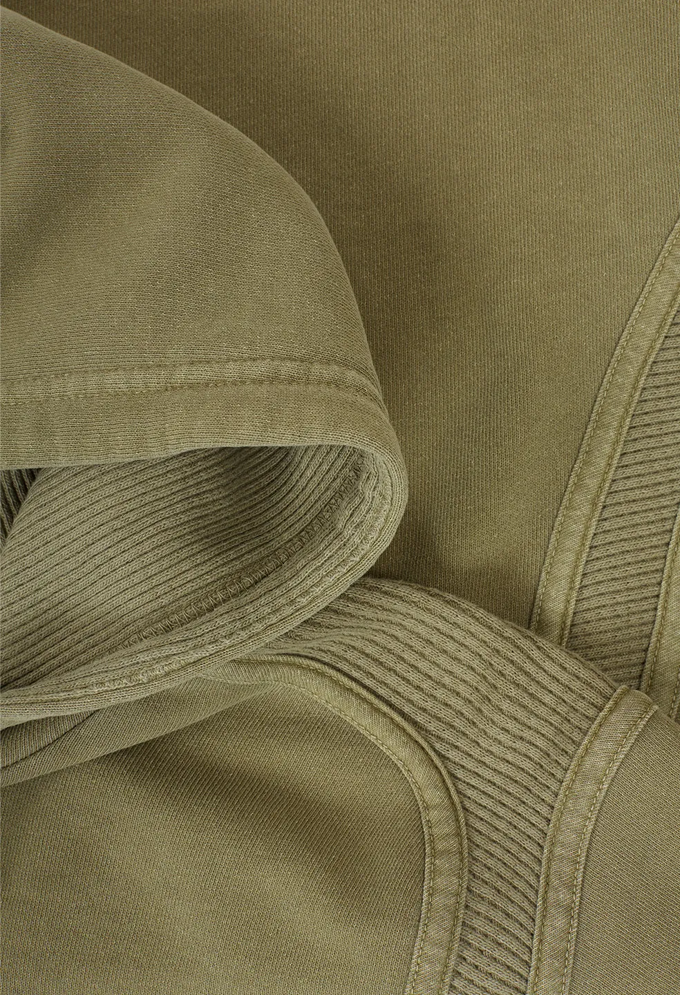 Cross Thermal Hoodie / Washed Army