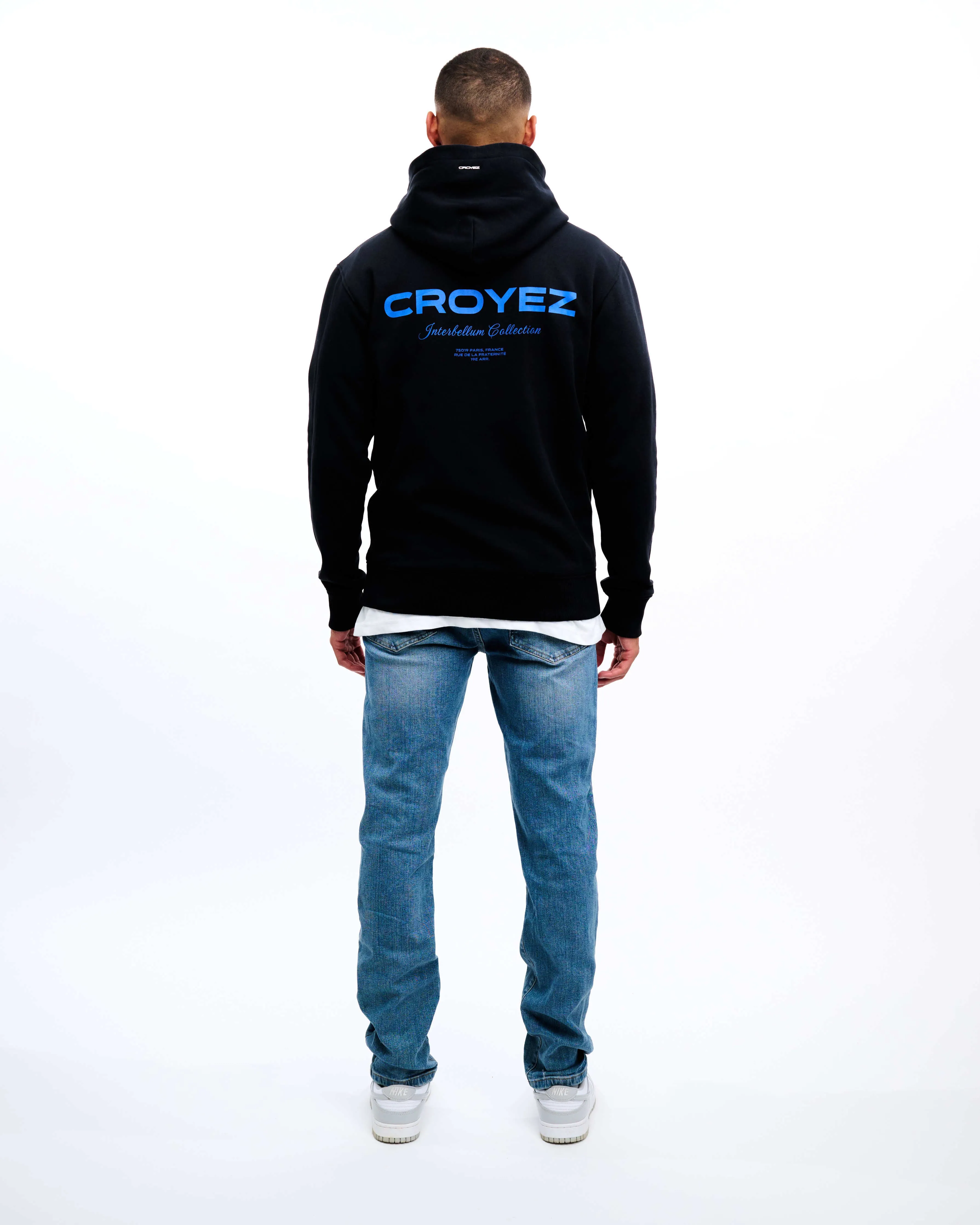 CROYEZ COLLECTION HOODIE - BLACK/COBALT