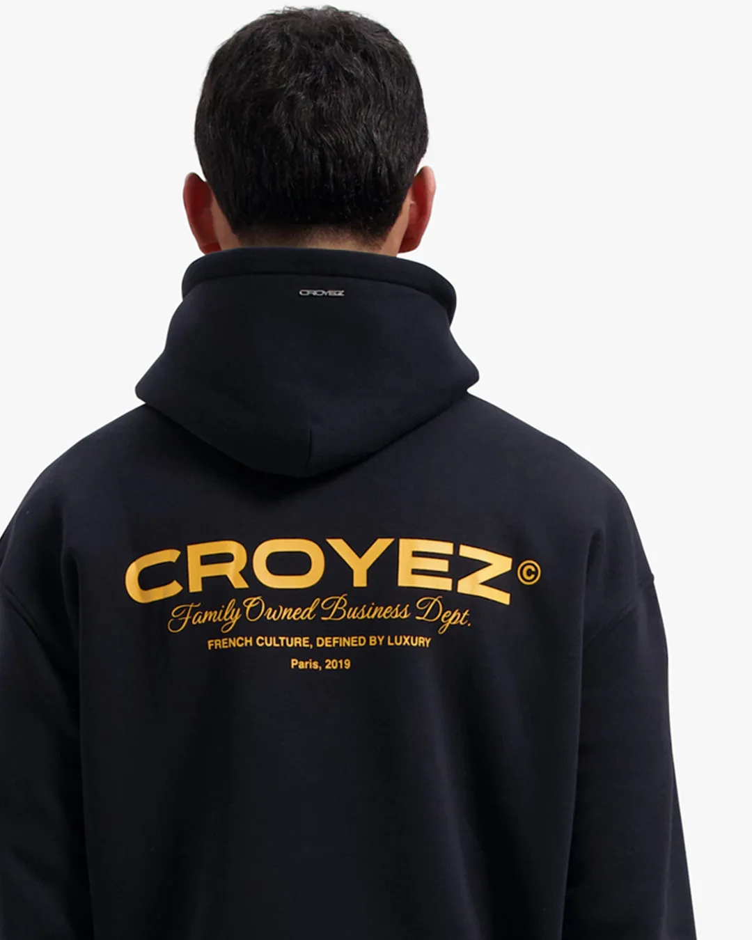 Croyez Family Owned Business Hoodie | Black/Yellow