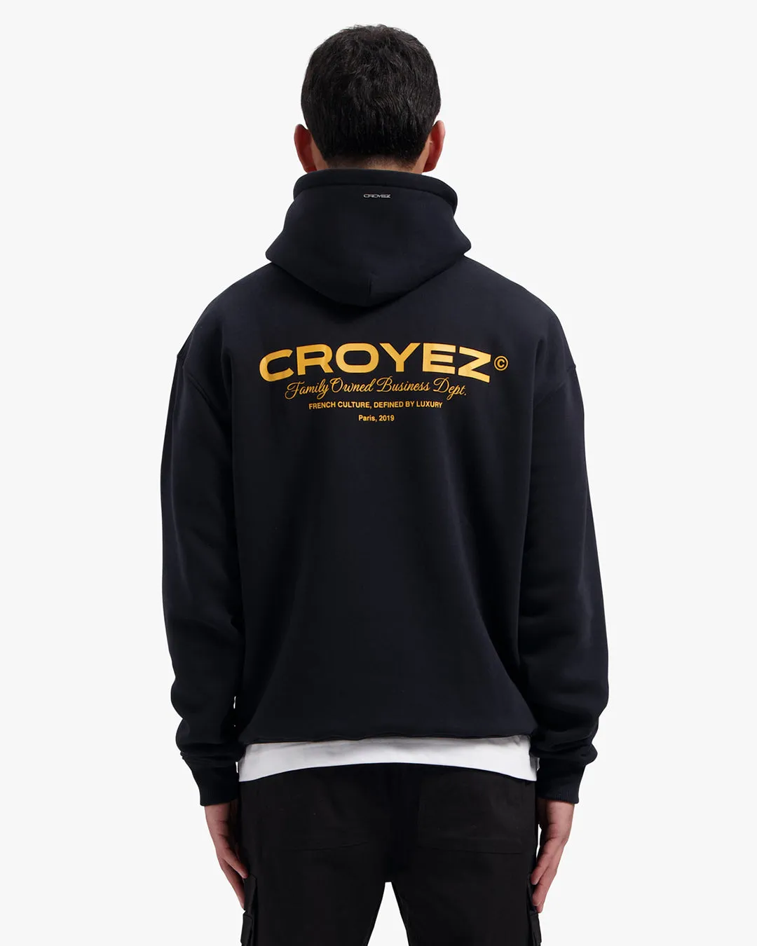 Croyez Family Owned Business Hoodie | Black/Yellow