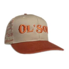 'Dale Brisby' Men's Ol' Son Flat Bill Cap - Orange