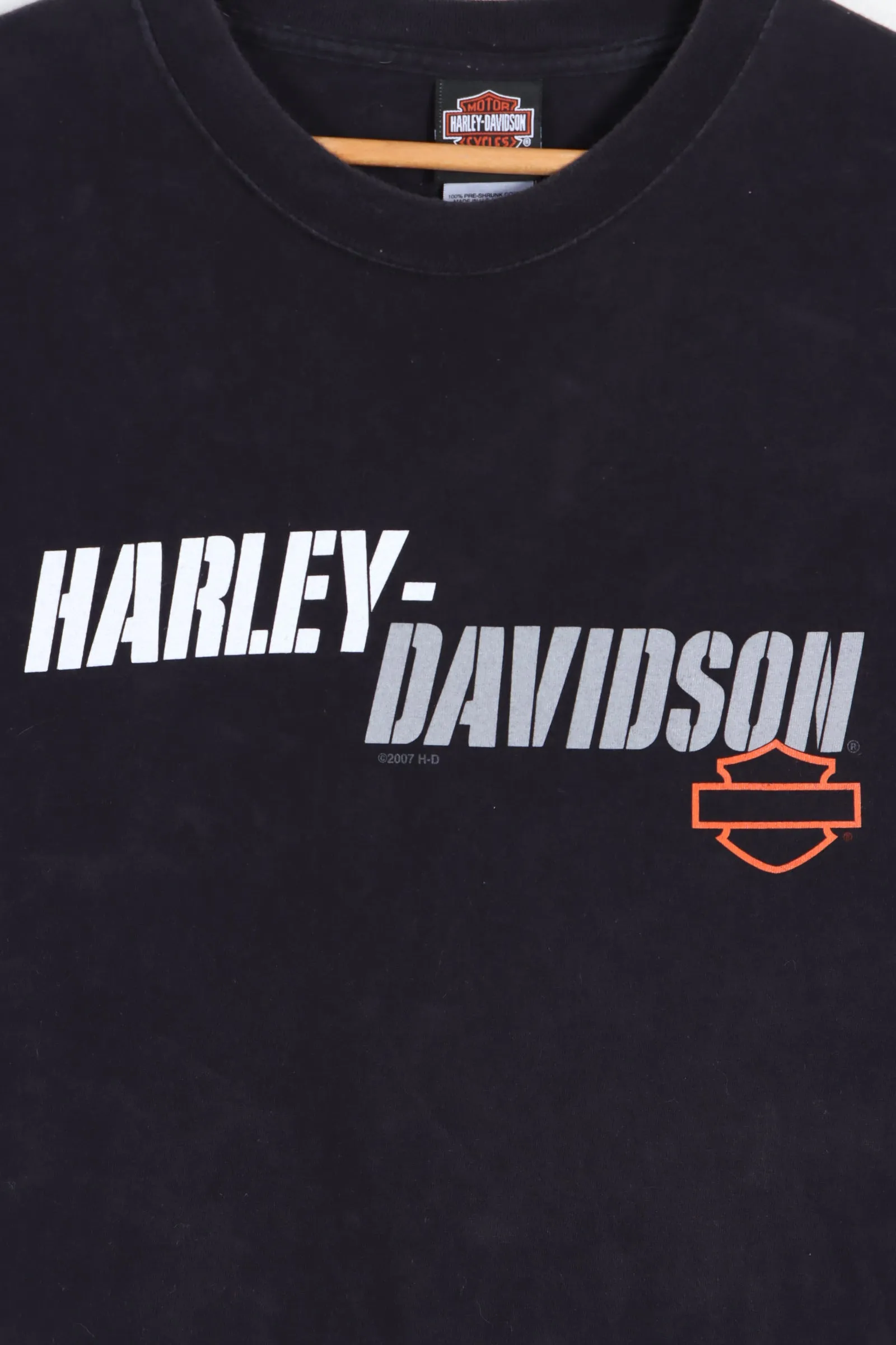 Davis HARLEY DAVIDSON "Purveyor of Fine Motorcycles" Front Back Tee (XL)