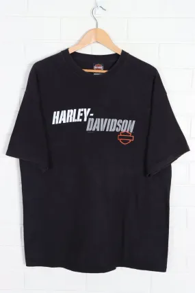 Davis HARLEY DAVIDSON "Purveyor of Fine Motorcycles" Front Back Tee (XL)