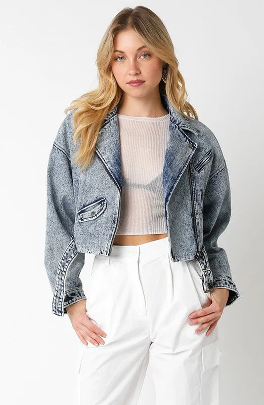 Denim Moto Jacket