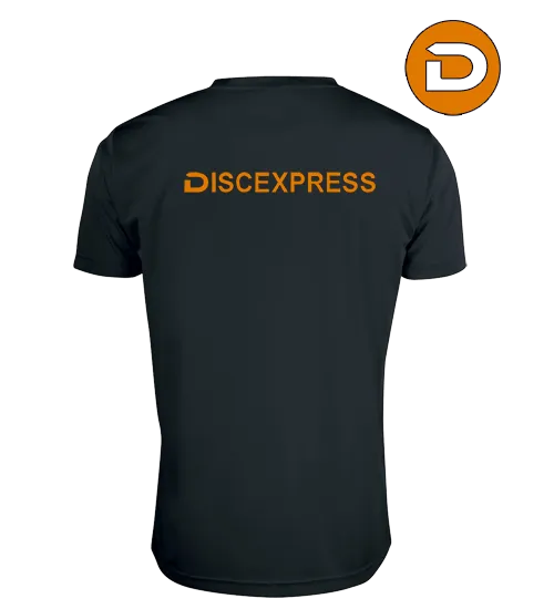 Discexpress & D Discgolf Funktions T-shirt (Herr)