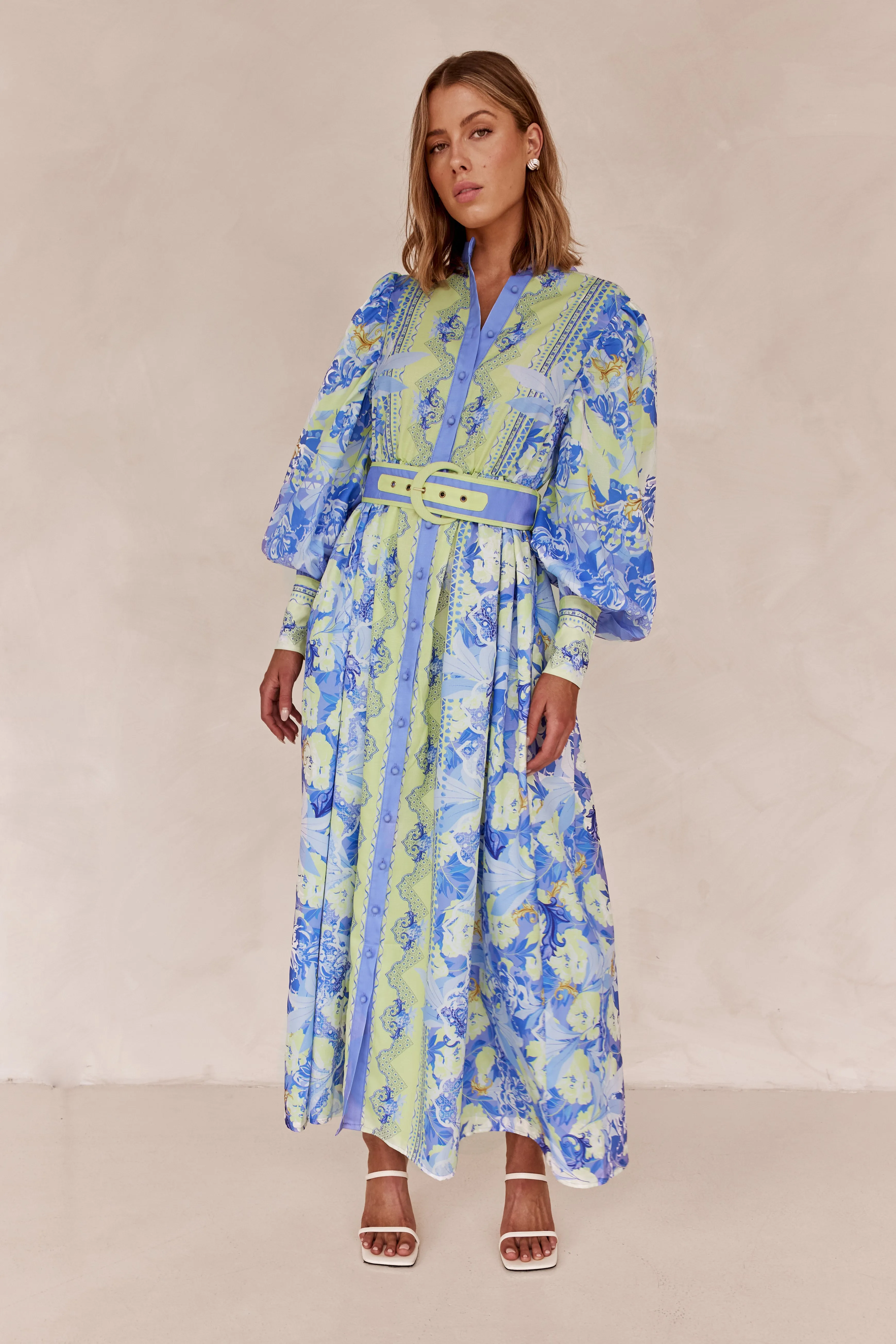 Francis Maxi Dress (Blue)