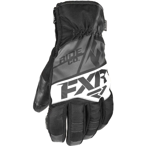 FXR Fuel Short Cuff Glove Black/Char/White