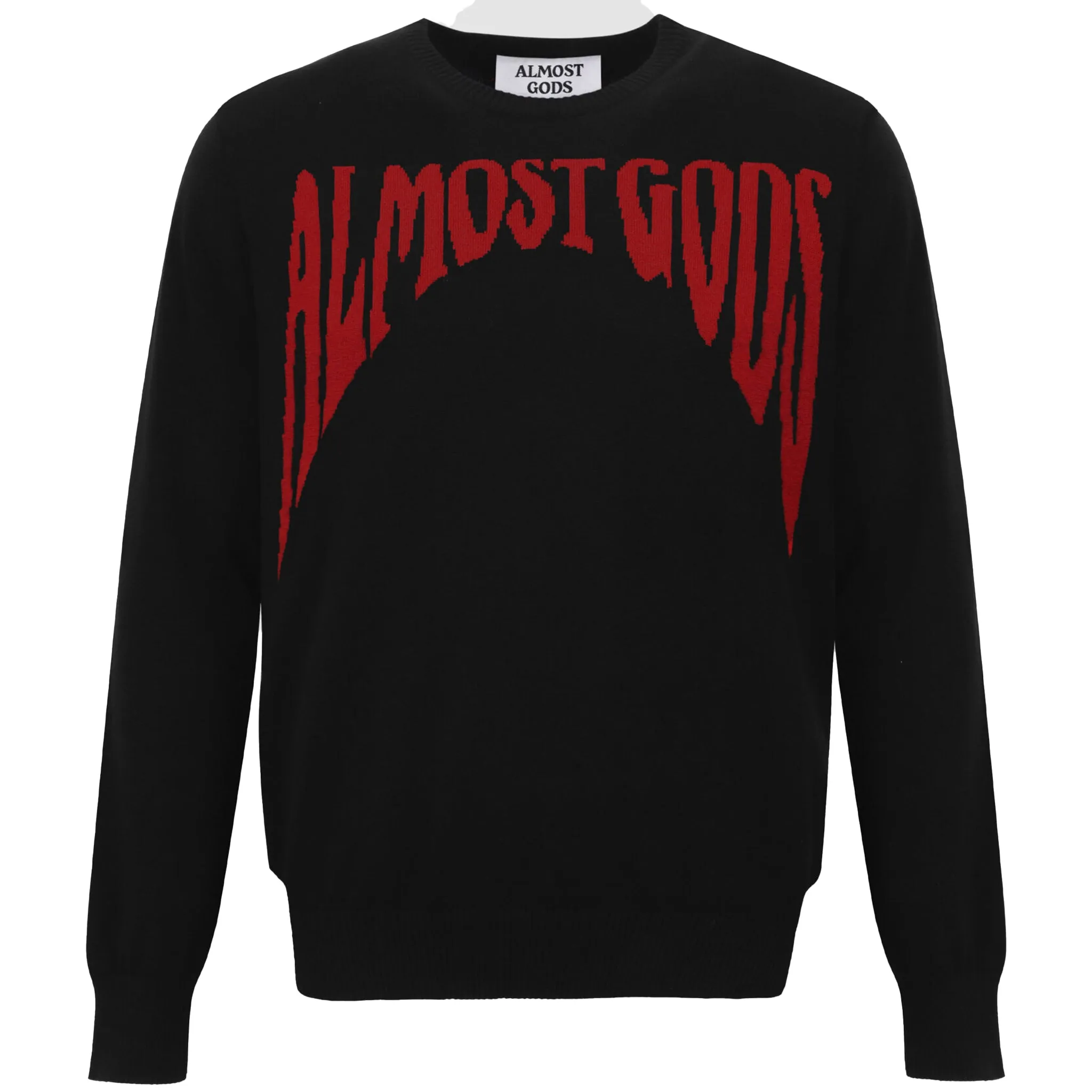 GOTHIC LOGO KNITTED SWEATER (BLACK)