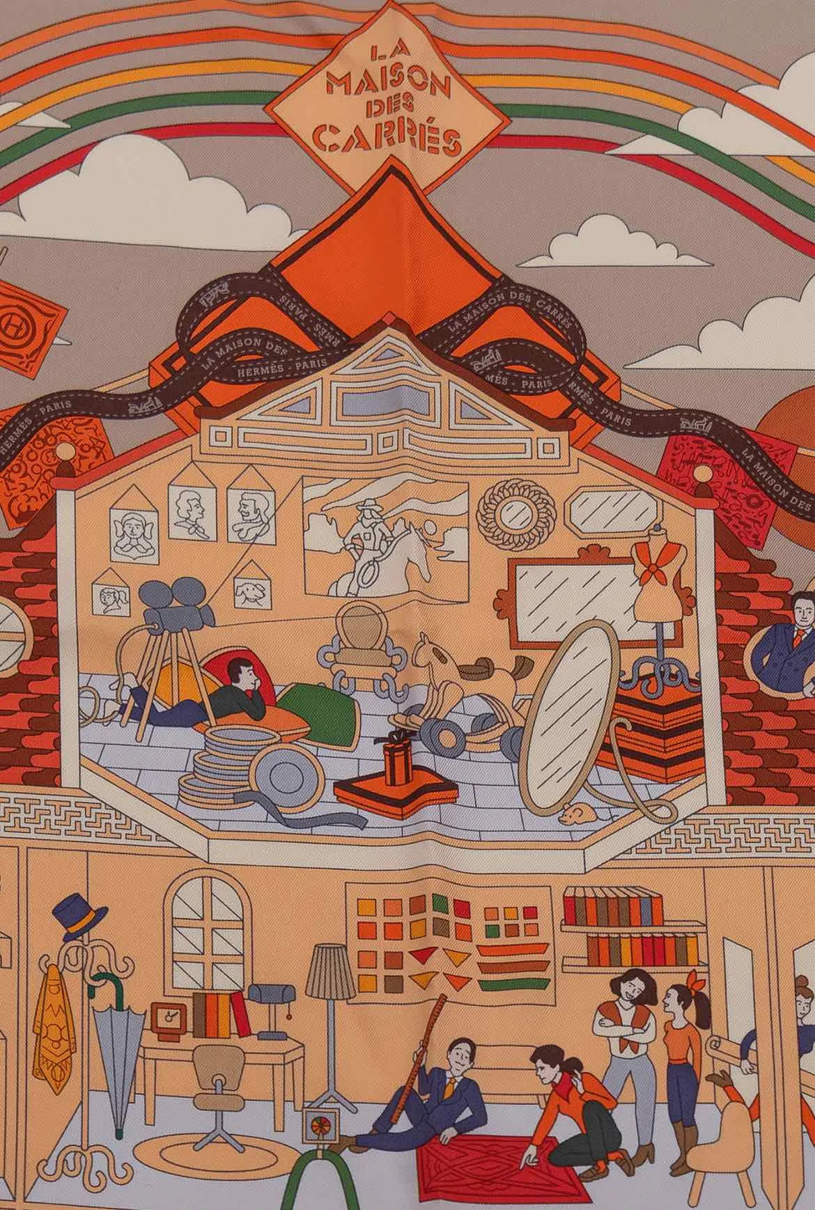 Hermes La Maison Des Carres Scarf