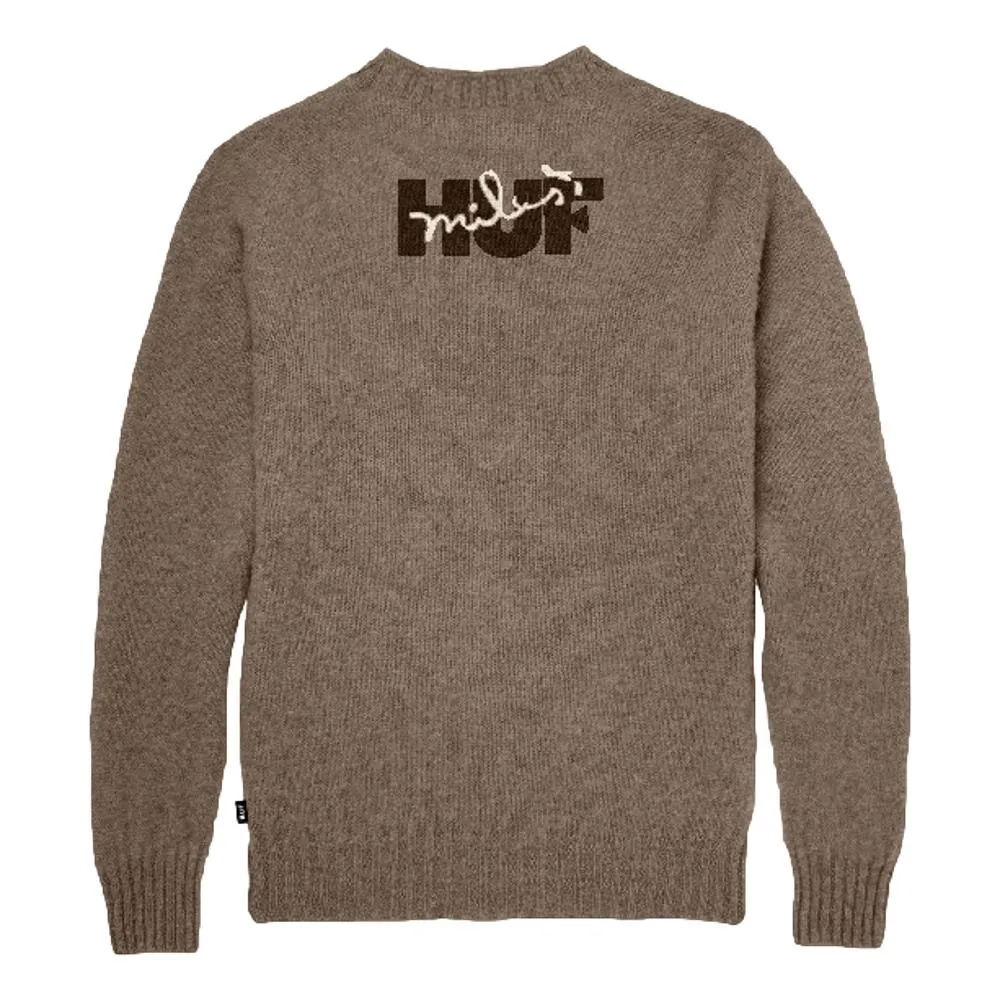 HUF MR FREEDOM X JACQUARD SWEATER-BROWN