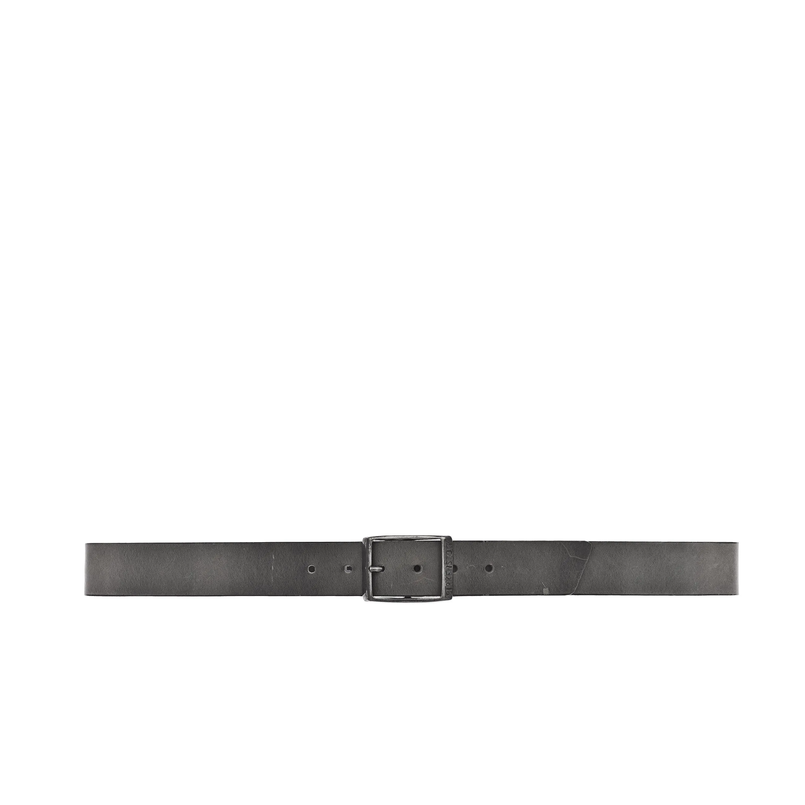 Kansas Grey Oiled Leather 35mm One Size