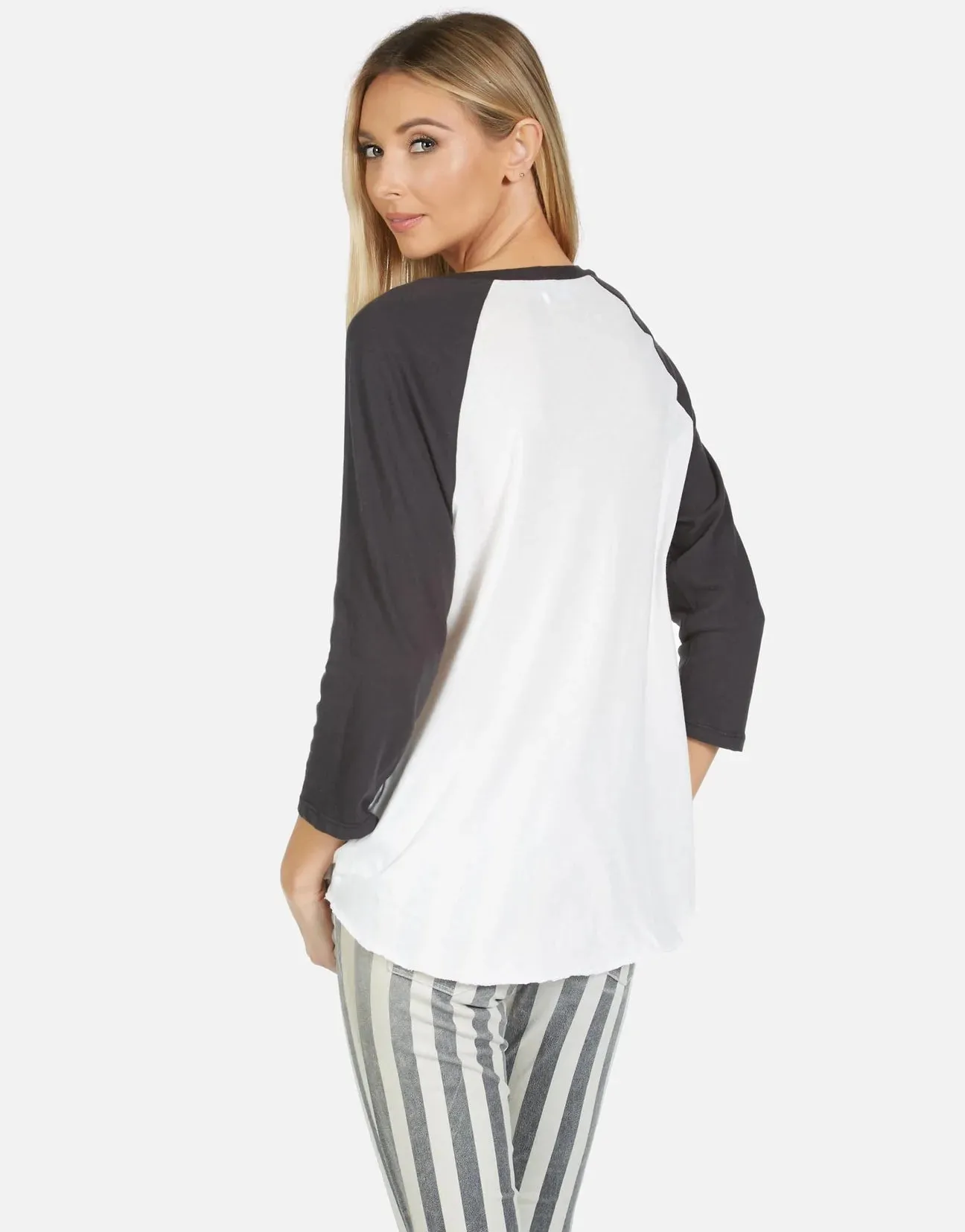 Lauren Moshi Kenya Love Bites II Baseball Tee