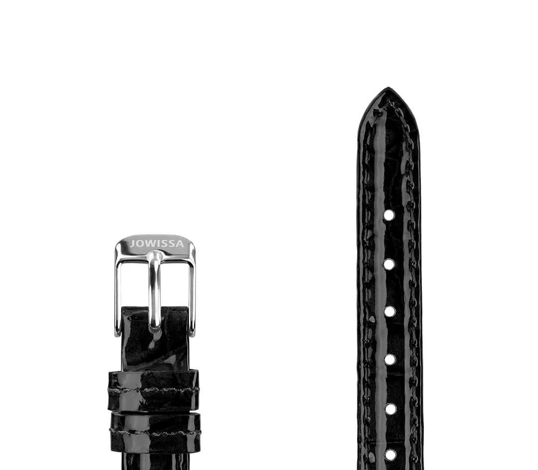 Leather Watch Strap Glossy Croco E3.1445.S