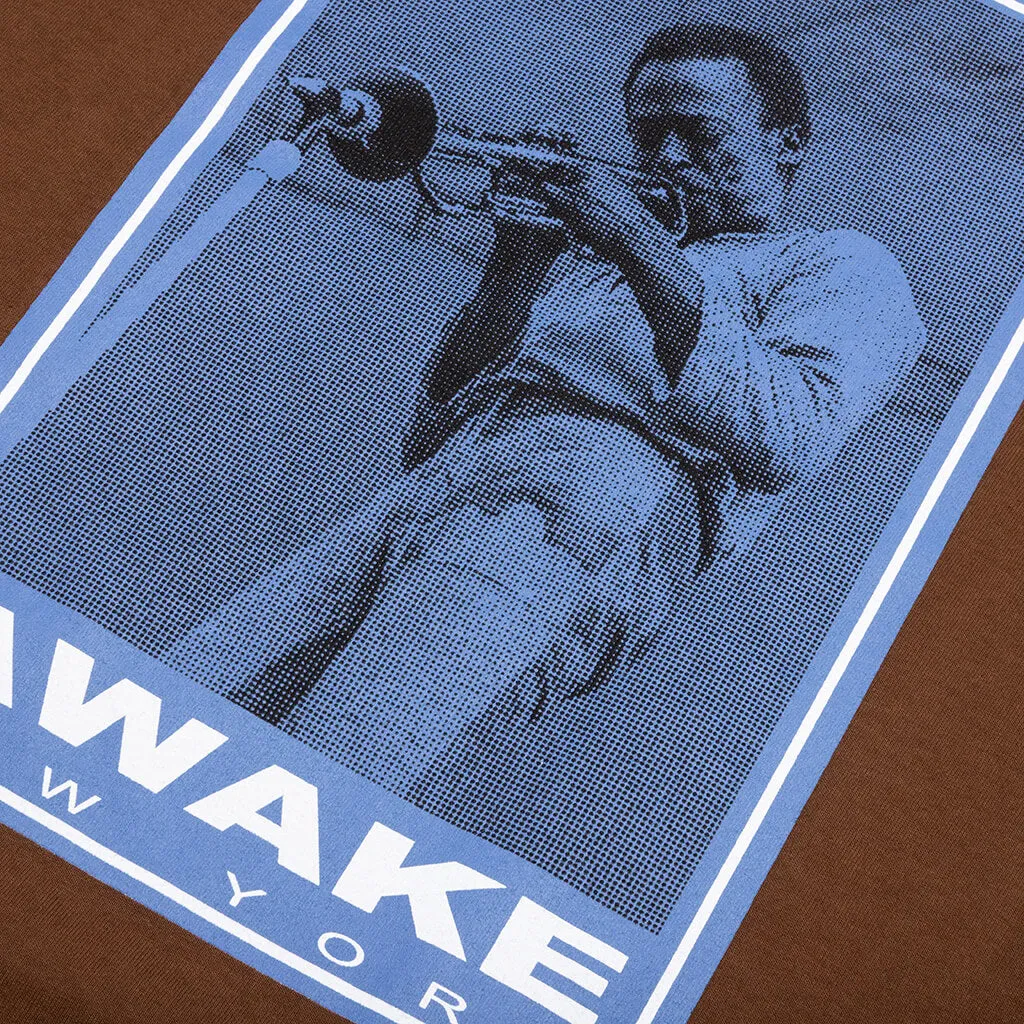 Miles Davis Printed S/S Tee - Brown