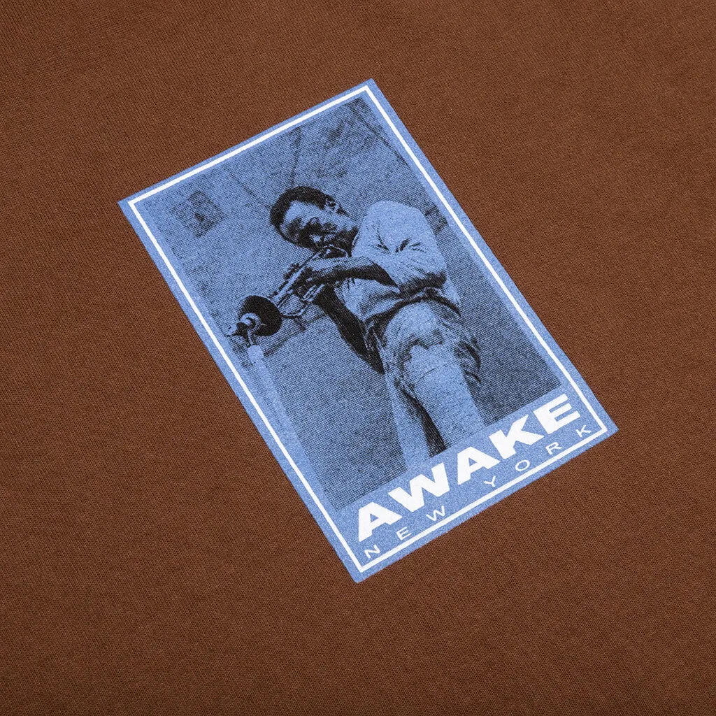 Miles Davis Printed S/S Tee - Brown