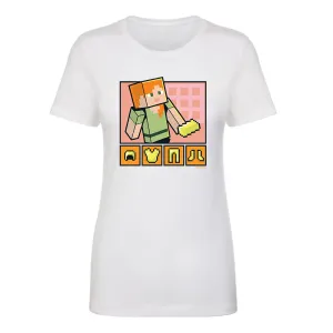 Minecraft Jolly Mobs Alex Armor Women's Short Sleeve T-Shirt