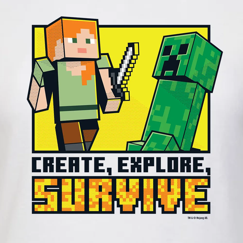 Minecraft Jolly Mobs Create, Explore, Survive Women's Short Sleeve T-Shirt