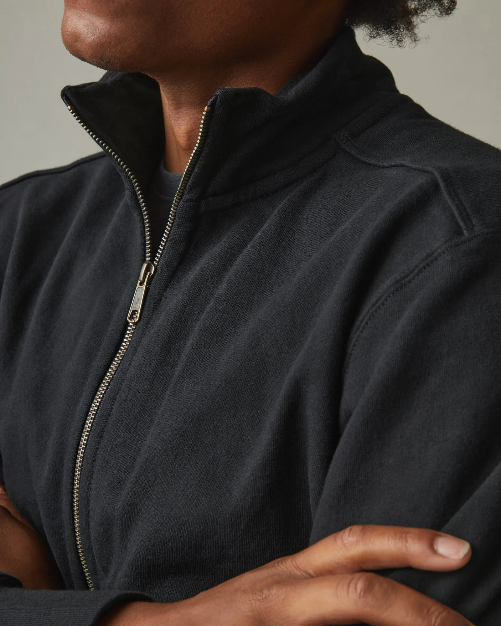 Moto Full Zip - Black