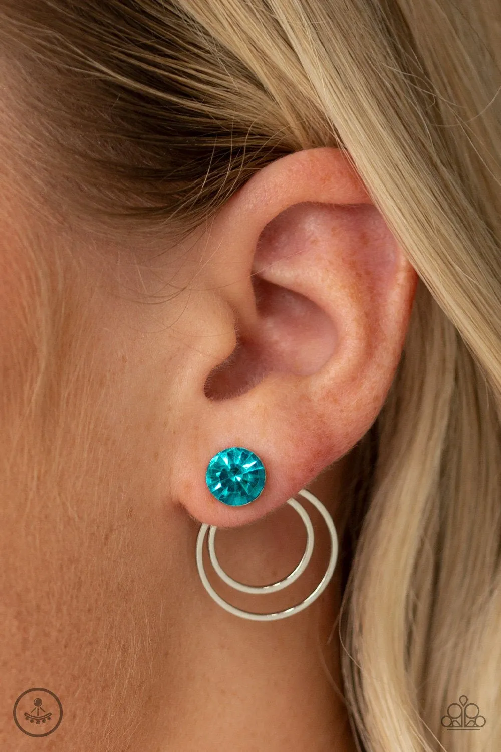 Paparazzi Word Gets Around - Blue Earrings