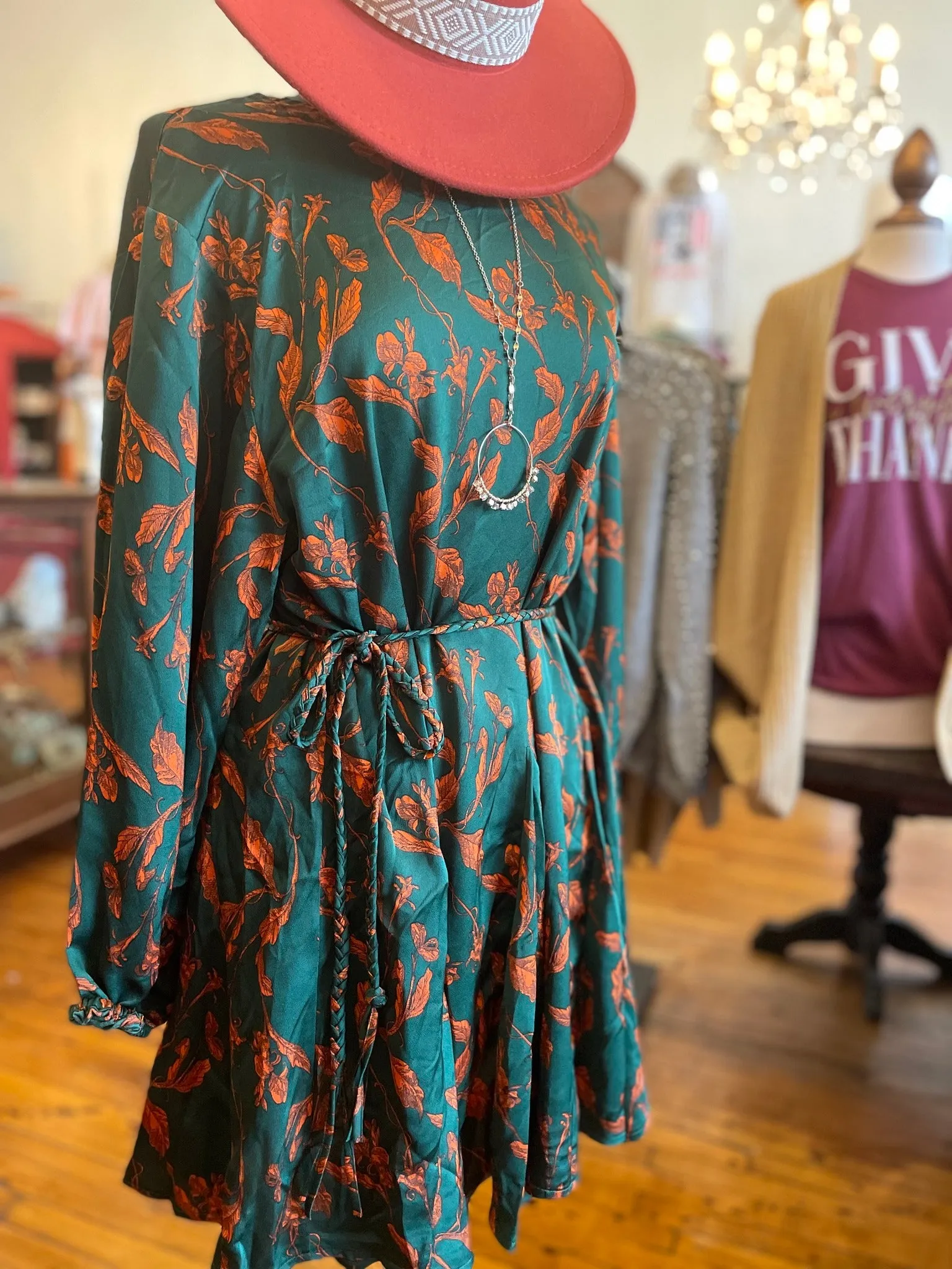 Printed in Fall Dress