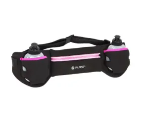 Pure 2Improve belt bag with water bottles for running Belt P2I201670 255560 black fuchsia