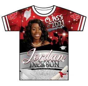 "Jordan Jackson" Custom Designed Graduation 3D shirt