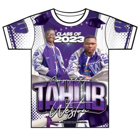 "Tahlib" Custom Designed Graduation 3D shirt