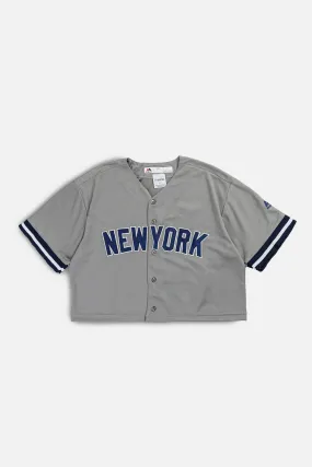 Rework Crop NY Yankees MLB Jersey - XL