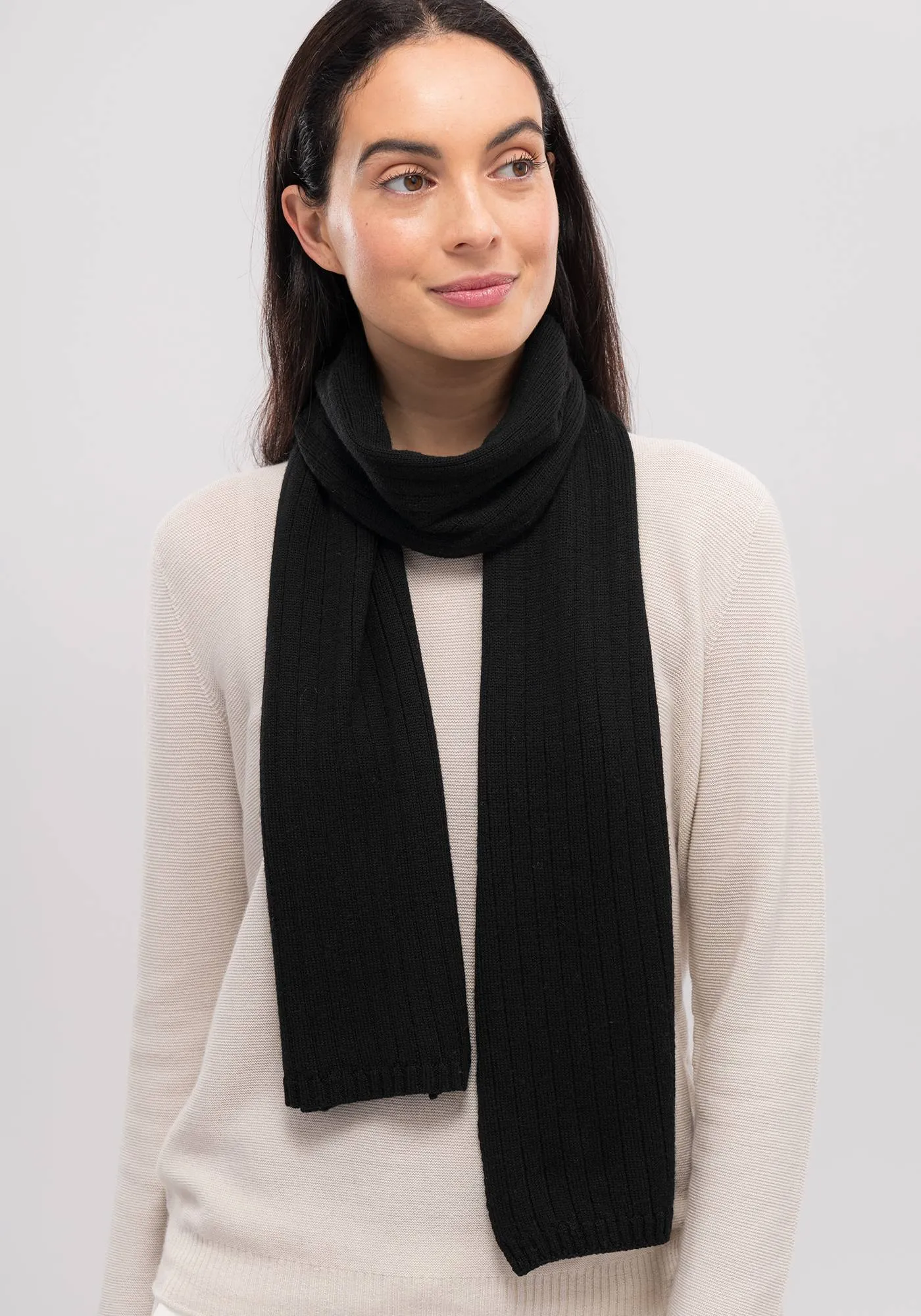 Rib Merino Scarf