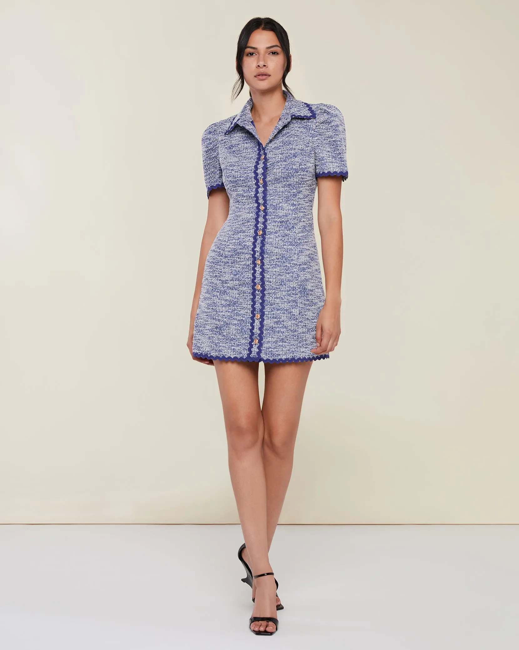 Scallop Shirt Dress