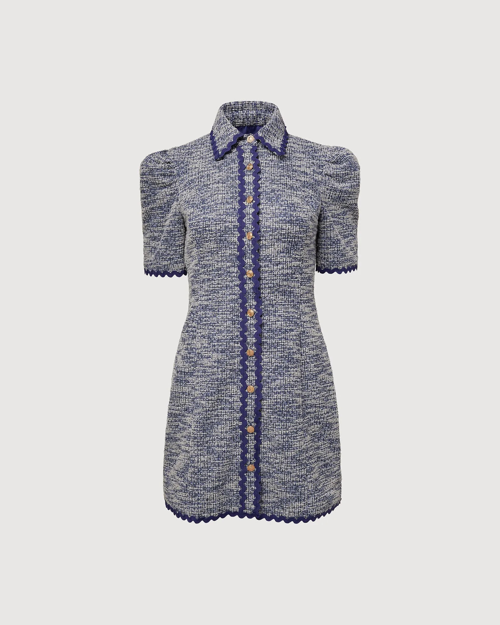 Scallop Shirt Dress