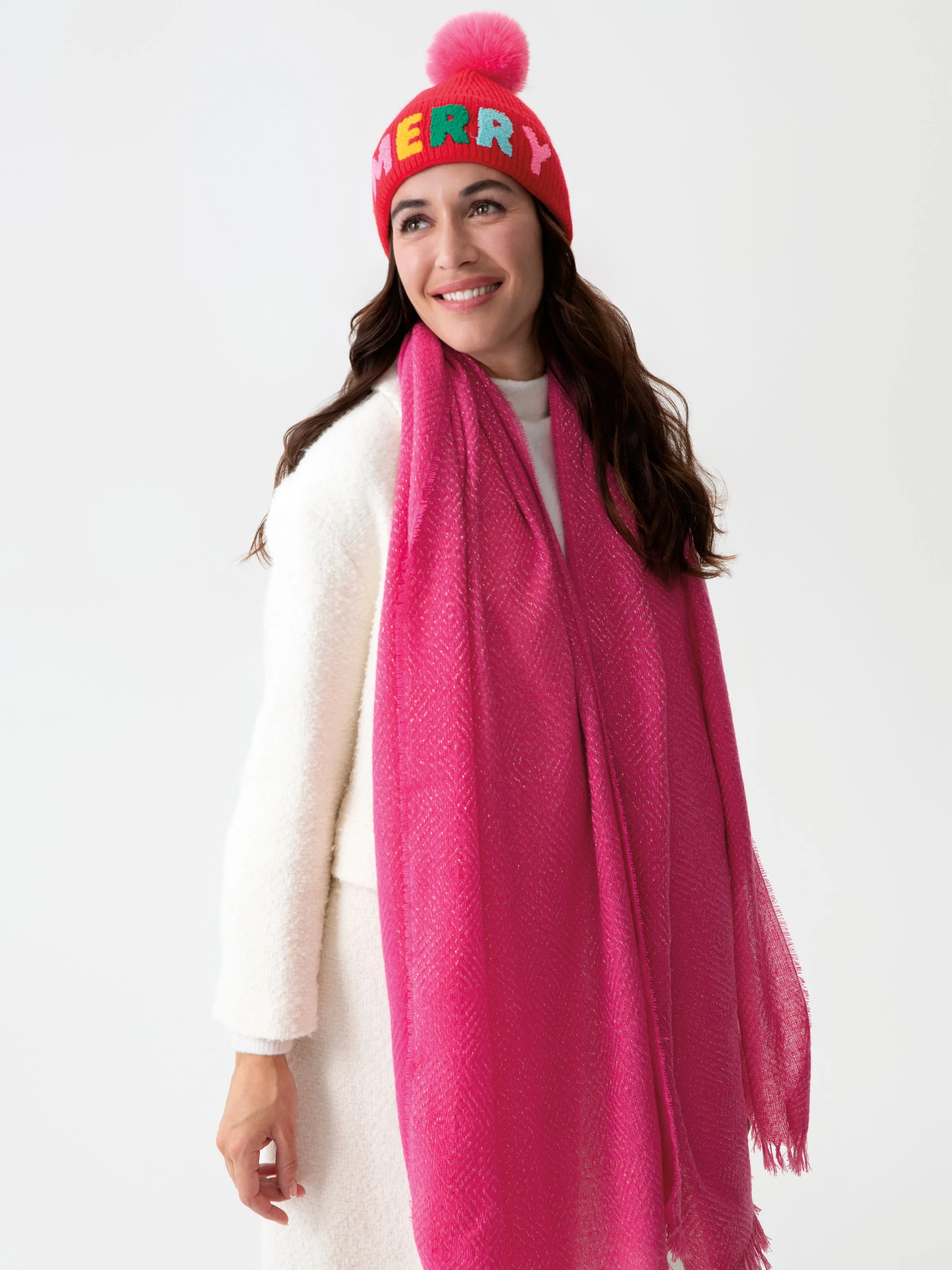 Shiraleah Belle Scarf, Pink