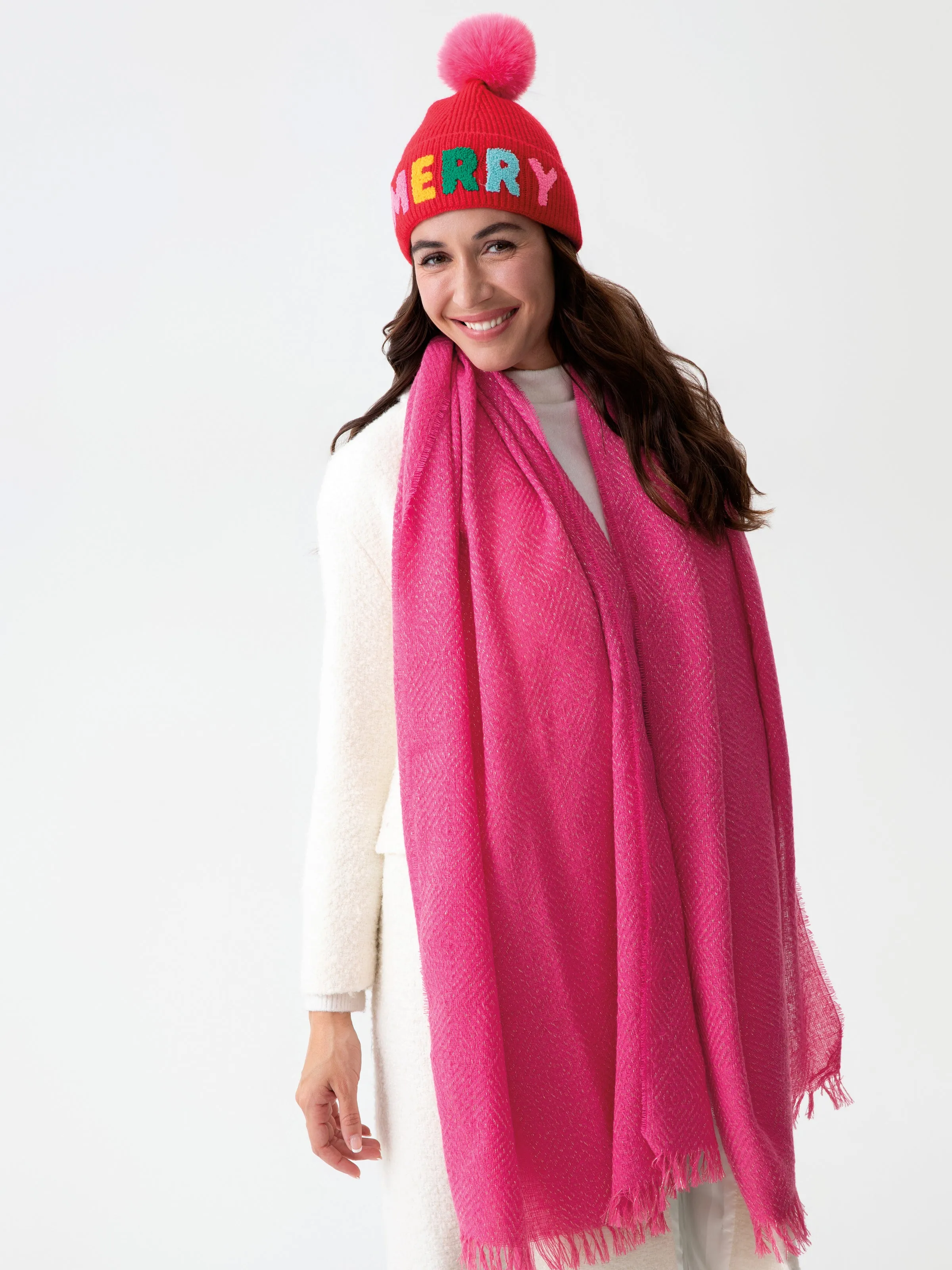 Shiraleah Belle Scarf, Pink